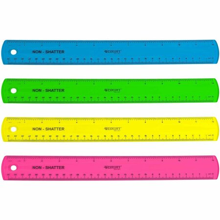 ACME RULER, 12 in., ANTIMICROBIAL 14381